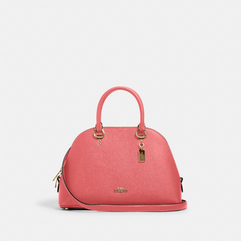 COACH 2553 Katy Satchel GOLD/PINK LEMONADE