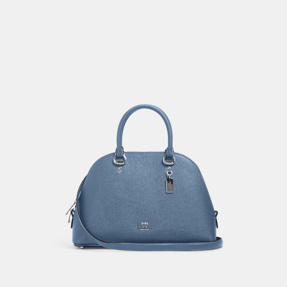 COACH 2553 Katy Satchel SILVER/INDIGO