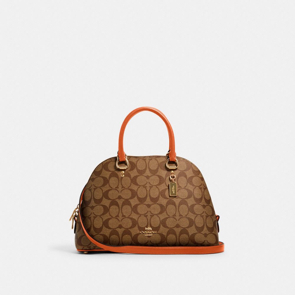 COACH 2558 - KATY SATCHEL IN SIGNATURE CANVAS IM/KHAKI SEDONA