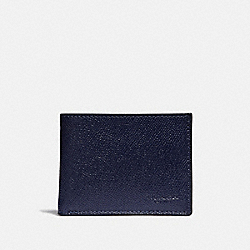 COACH 25606 Slim Billfold Wallet CADET