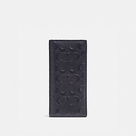 COACH Breast Pocket Wallet In Signature Leather - MIDNIGHT - 25612