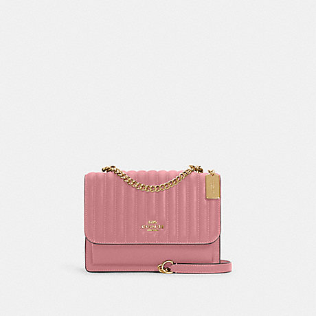COACH 2561 Klare Crossbody With Linear Quilting GOLD/TRUE PINK
