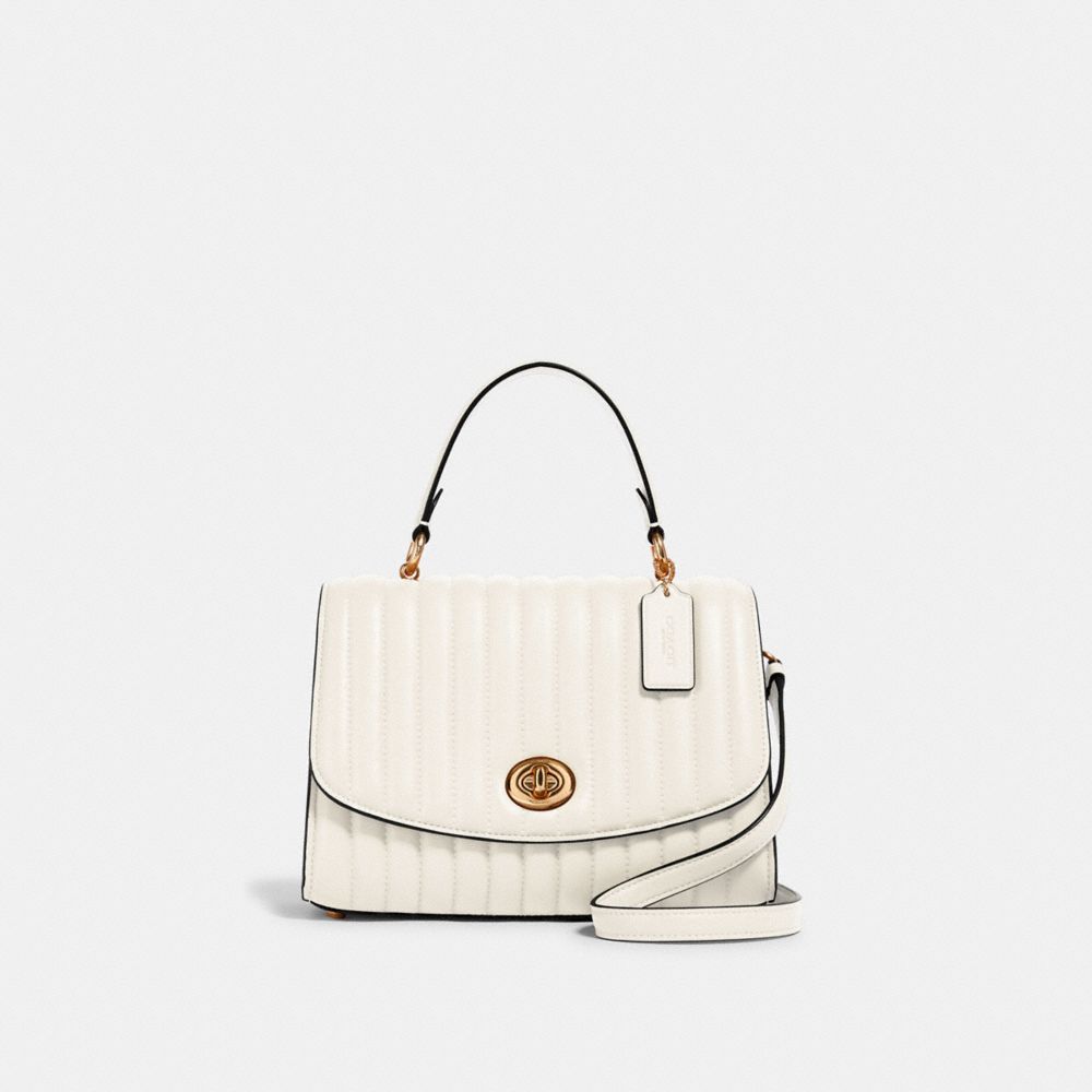 COACH 2562 - TILLY TOP HANDLE WITH LINEAR QUILTING IM/CHALK