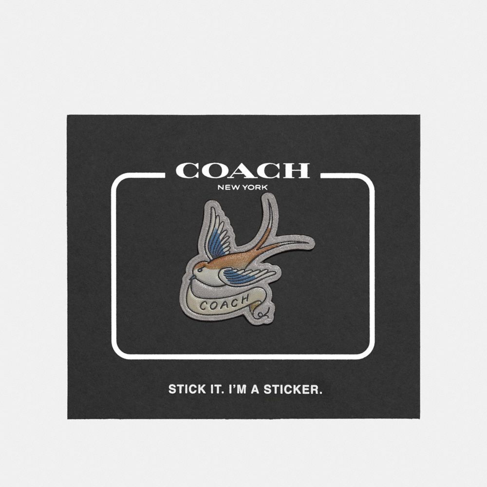 COACH STICKER WITH TATTOO DOVE - MULTI - 26046