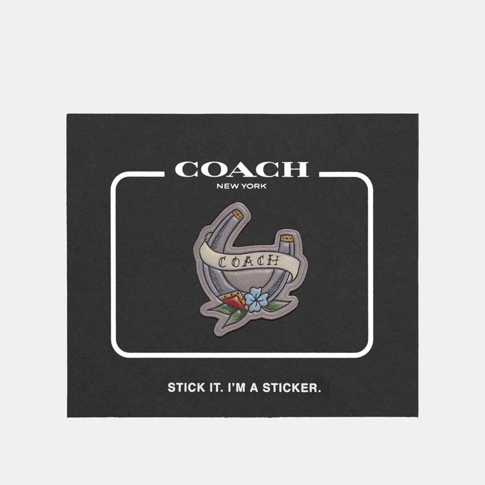 COACH 26047 Sticker With Tattoo Horseshoe MULTI