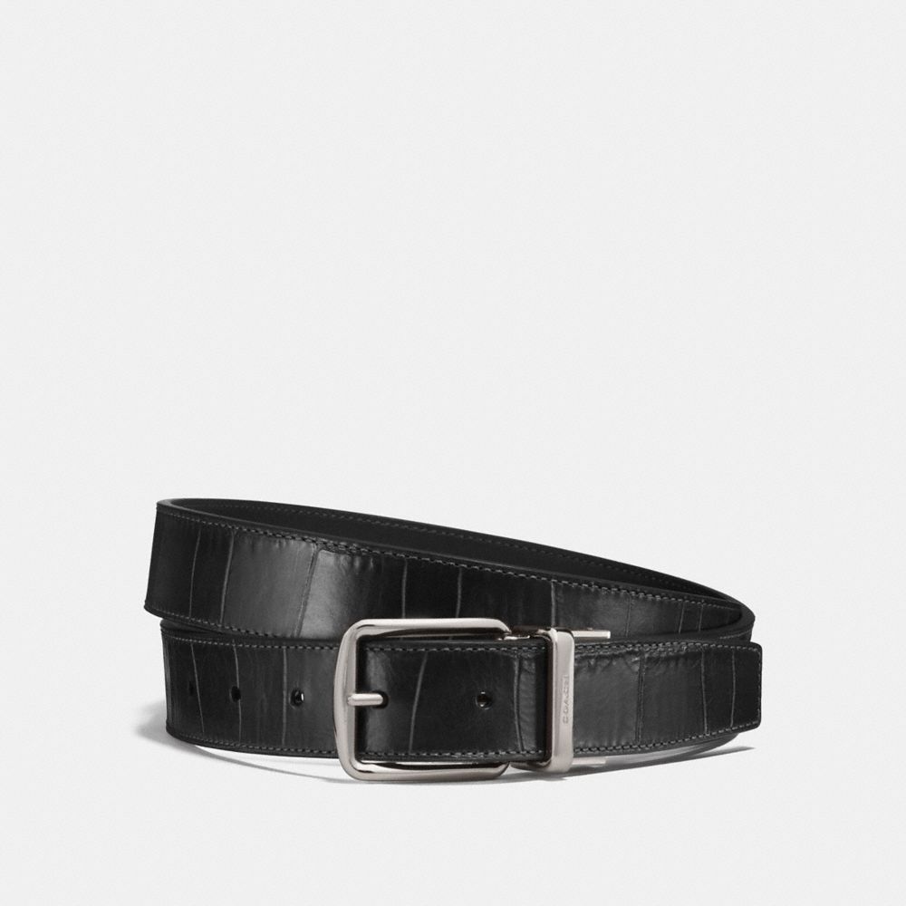 HARNESS BUCKLE BELT, 30MM - BLACK/NICKEL - COACH 26056