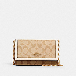 FLAP BELT BAG IN SIGNATURE CANVAS - IM/KHAKI/ LIGHT KHAKI/ CHALK - COACH 2605