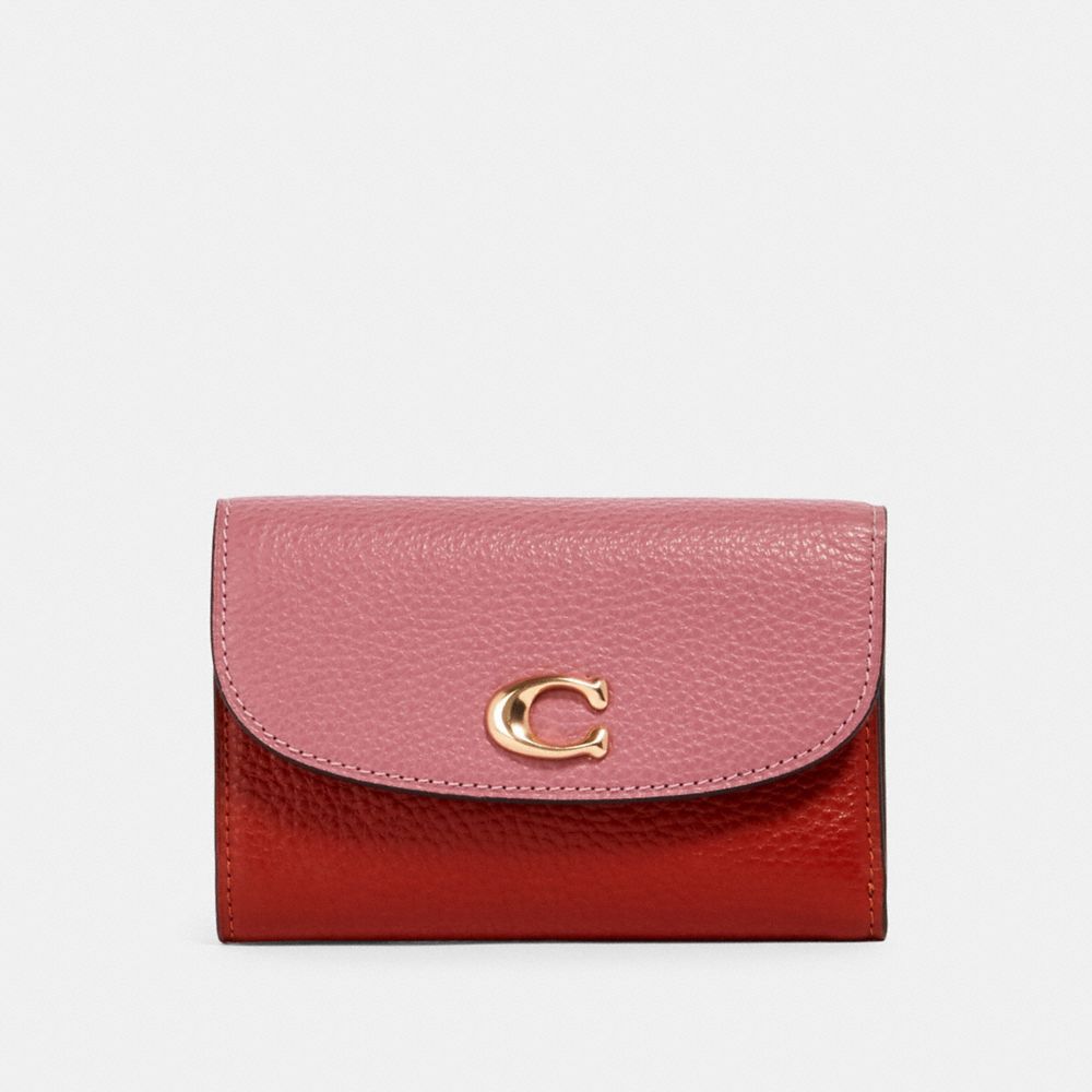 REMI MEDIUM ENVELOPE WALLET IN COLORBLOCK - IM/ROSE MULTI - COACH 2621