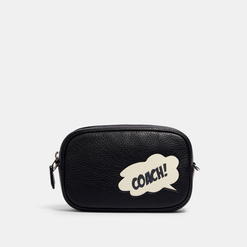 COACH 2641 COACH â”‚ MARVEL CONVERTIBLE BELT BAG WITH COACH BUBBLE SV/BLACK MULTI