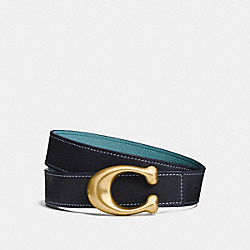 SCULPTED SIGNATURE REVERSIBLE BELT - 27099 - MIDNIGHT NAVY/MARINE