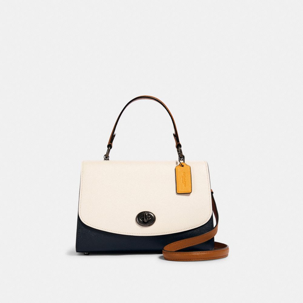 TILLY TOP HANDLE IN COLORBLOCK - QB/CHALK MULTI - COACH 2728