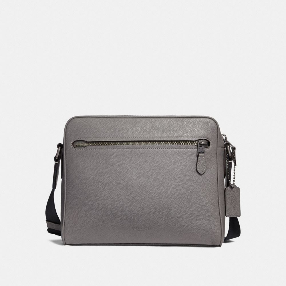 COACH 27411 METROPOLITAN CAMERA BAG HEATHER-GREY/BLACK-ANTIQUE-NICKEL