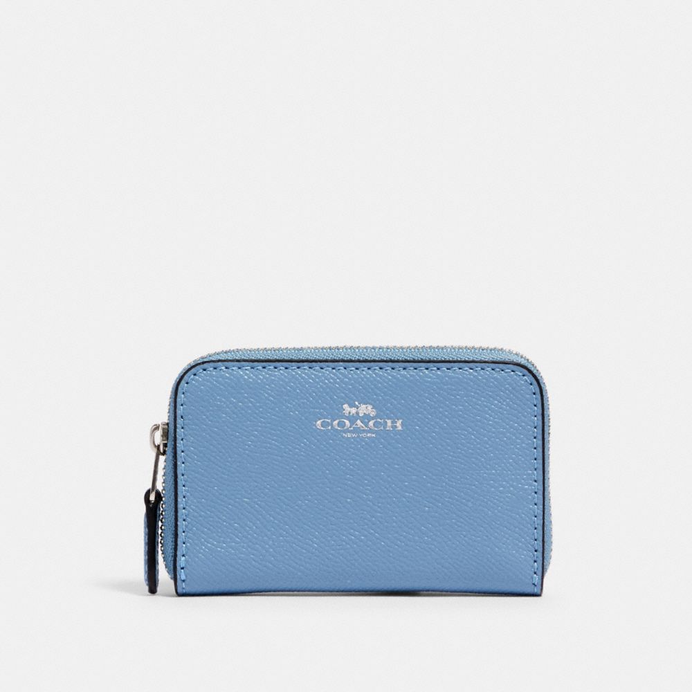 ZIP AROUND COIN CASE - SV/SLATE - COACH 27569