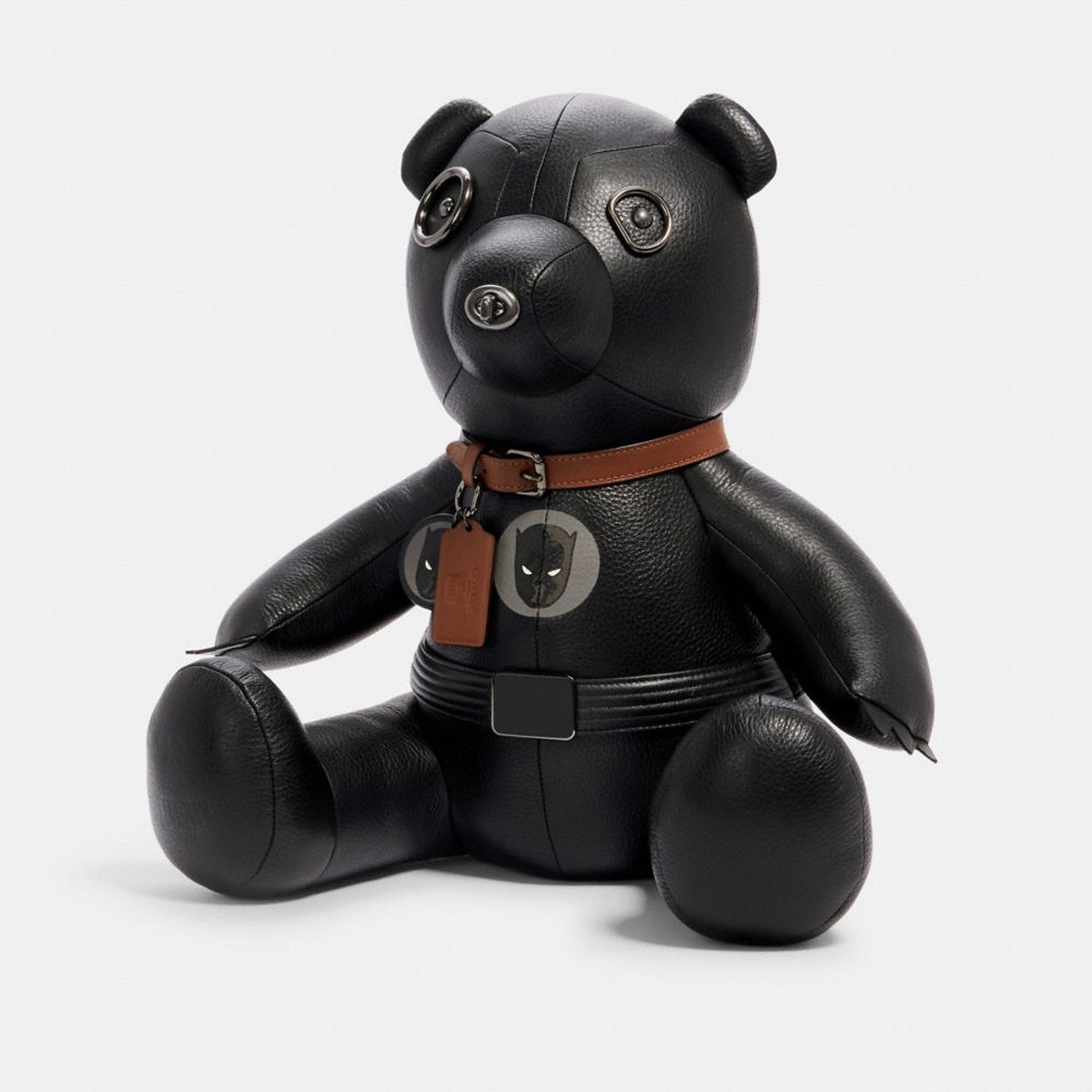 COACH â”‚ MARVEL BLACK PANTHER COLLECTIBLE BEAR - 2765 - QB/BLACK