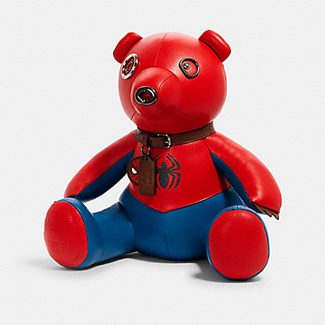 COACH COACH â”‚ MARVEL SPIDER-MAN COLLECTIBLE BEAR - SV/BLUEJAY/RED - 2766
