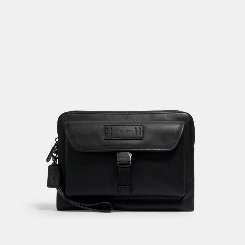 RANGER POUCH - QB/BLACK - COACH 2812