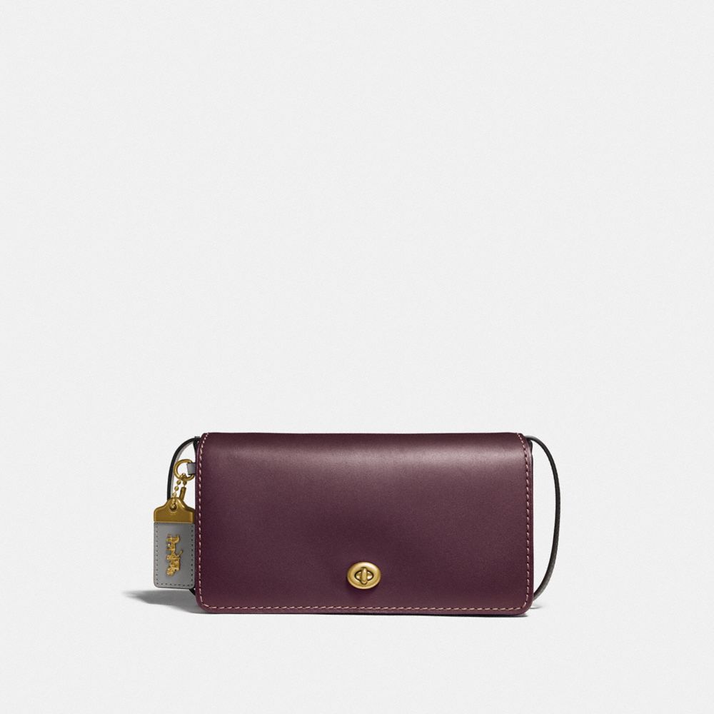 COACH 28555 Dinky In Colorblock OXBLOOD/BRASS