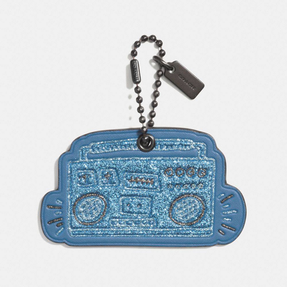 COACH X KEITH HARING HANGTAG - 28599 - SKY BLUE/BLACK