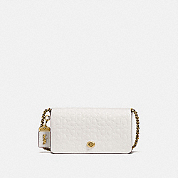 DINKY IN SIGNATURE LEATHER - OL/CHALK - COACH 28631