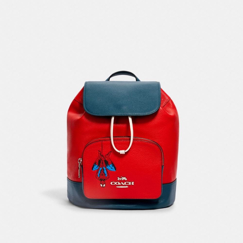 COACH â”‚ MARVEL JES BACKPACK WITH SPIDER-MAN - SV/MIAMI RED MULTI - COACH 2901