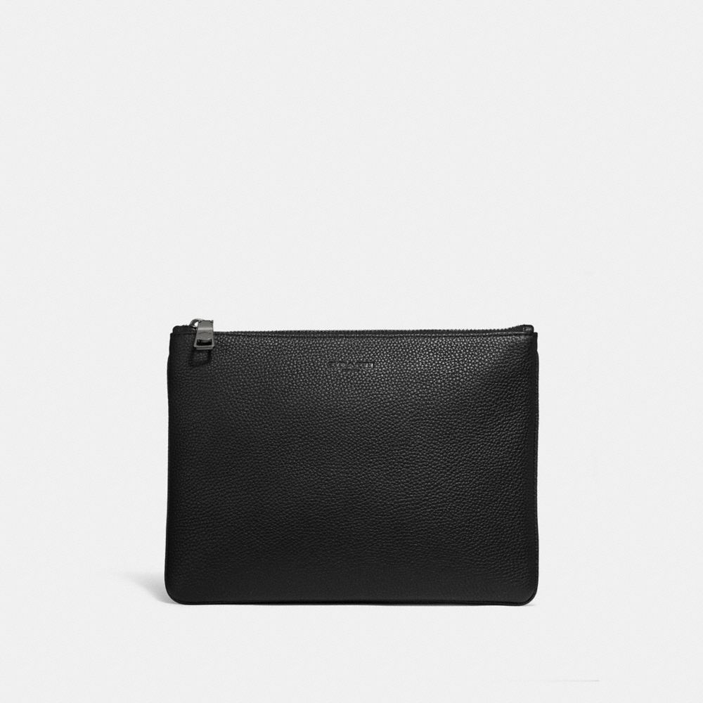 COACH MULTIFUNCTIONAL POUCH - BLACK - 29191