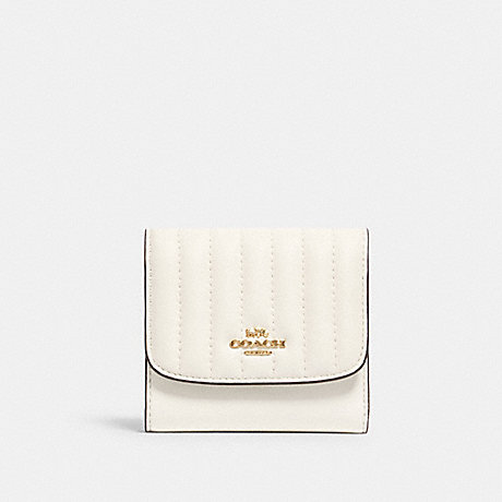 COACH 2919 SMALL WALLET WITH LINEAR QUILTING IM/CHALK