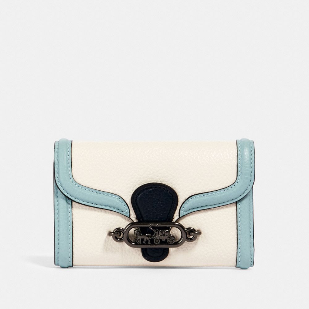 COACH 2930 JADE MEDIUM ENVELOPE WALLET IN COLORBLOCK QB/CHALK MULTI