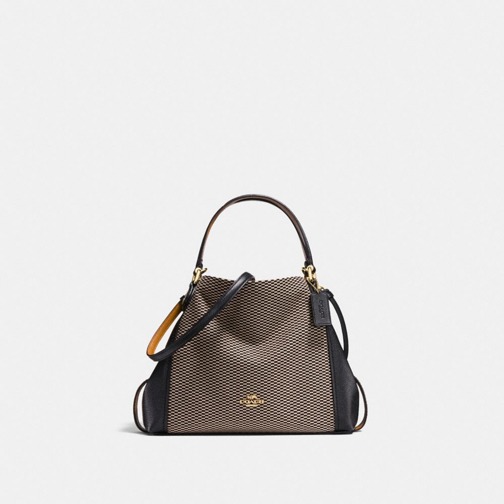 EDIE SHOULDER BAG 28 WITH LEGACY PRINT - LI/BLACK - COACH 29473