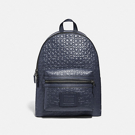 COACH ACADEMY BACKPACK IN SIGNATURE LEATHER - MIDNIGHT NAVY/BLACK ANTIQUE NICKEL - 29493