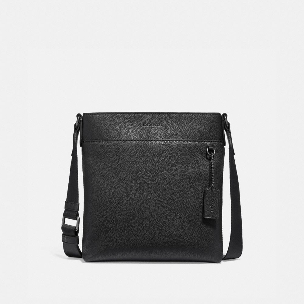 METROPOLITAN SLIM MESSENGER - 29525 - BLACK ANTIQUE NICKEL/BLACK