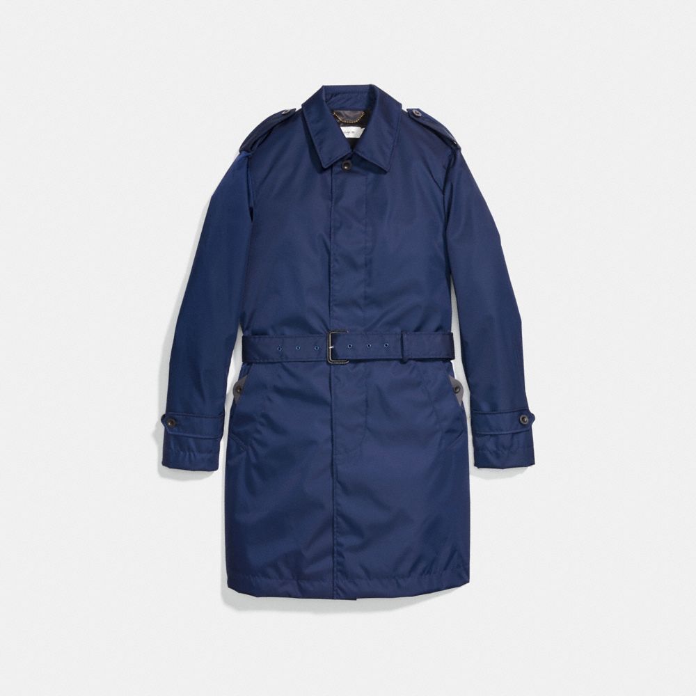 COACH 29620 OVERCOAT CADET-BLUE