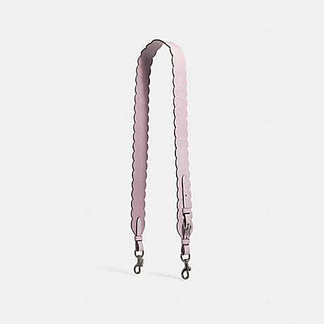 COACH STRAP WITH SCALLOPED DETAIL - ICE PINK/SILVER - 29676