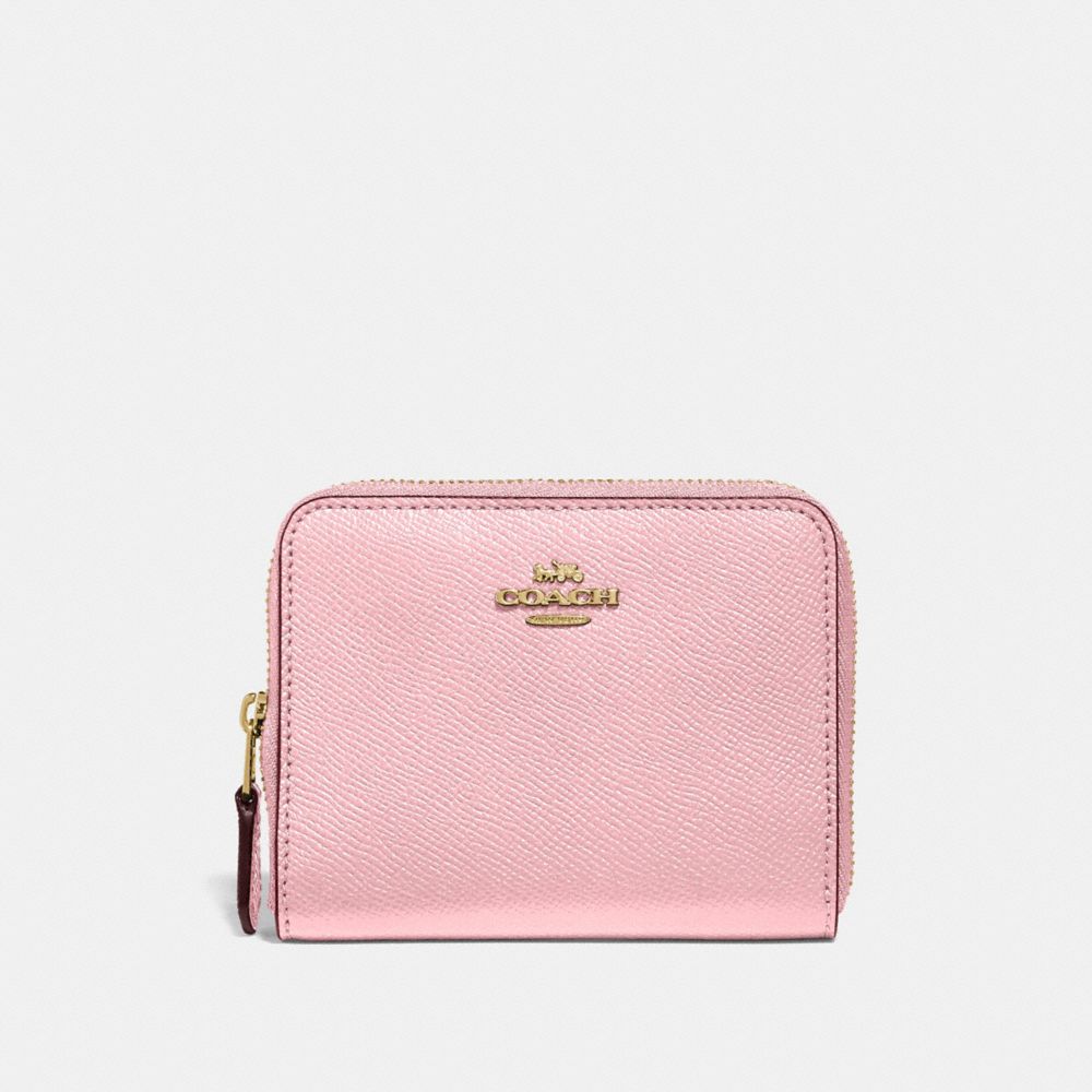 COACH 29677 SMALL ZIP AROUND WALLET BLOSSOM/GOLD