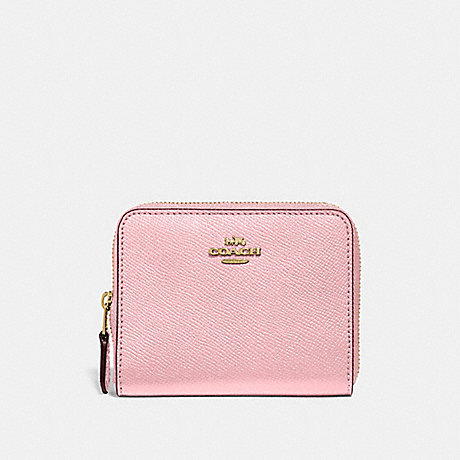 COACH 29677 SMALL ZIP AROUND WALLET BLOSSOM/GOLD