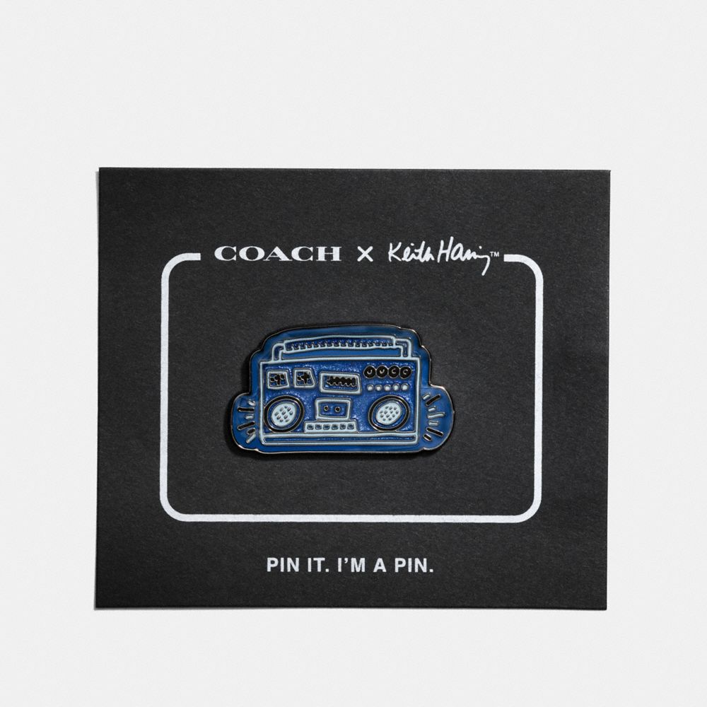 COACH X KEITH HARING PIN - 29839 - SKY BLUE