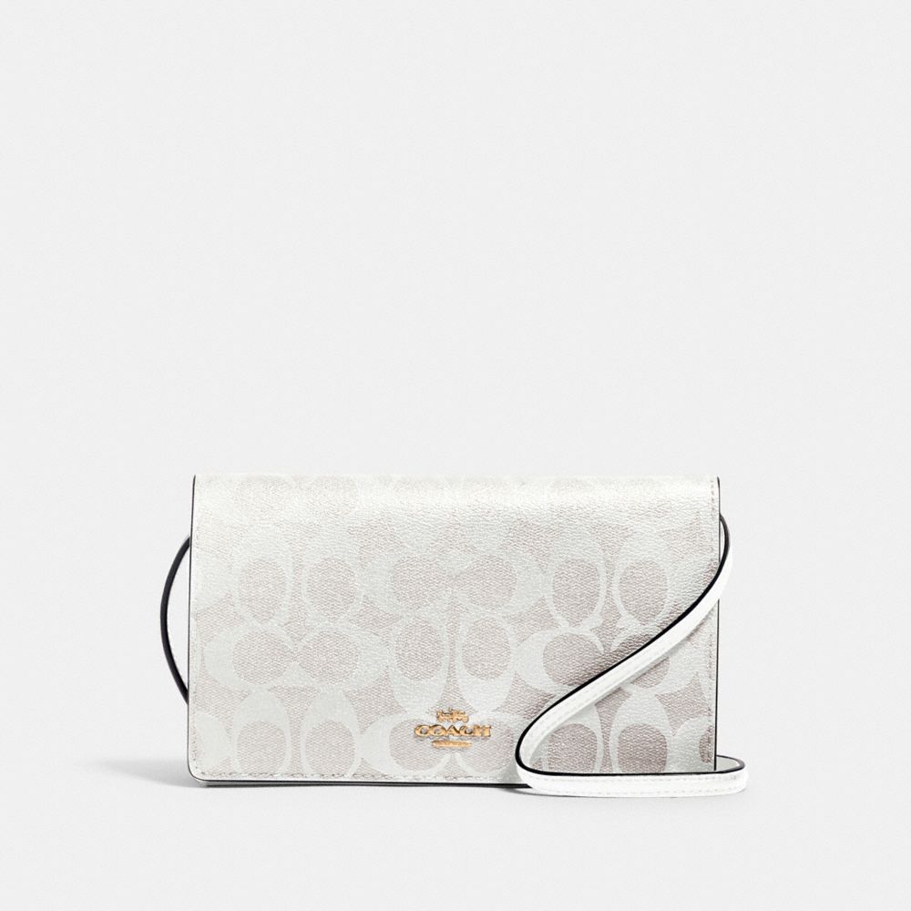 COACH®  Kay Crossbody In Silver Metallic With Puffy Diamond Quilting