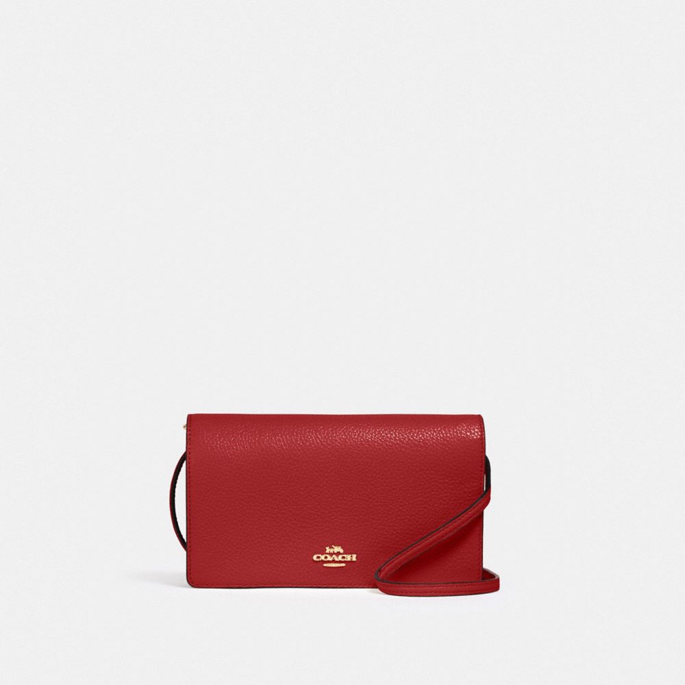 ANNA FOLDOVER CROSSBODY CLUTCH - 3037 - IM/1941 RED