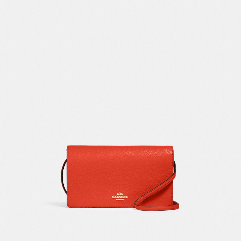 ANNA FOLDOVER CROSSBODY CLUTCH - 3037 - IM/MANGO