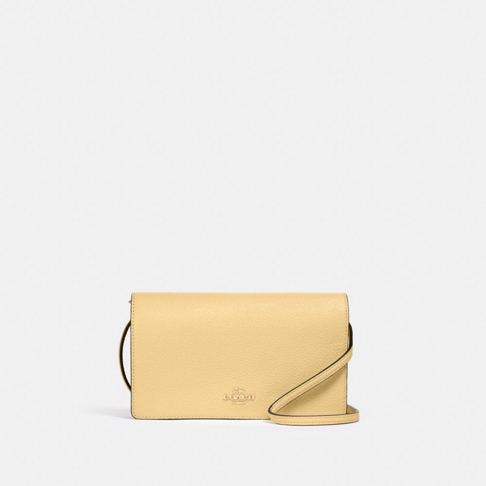 ANNA FOLDOVER CROSSBODY CLUTCH - 3037 - IM/VANILLA CREAM