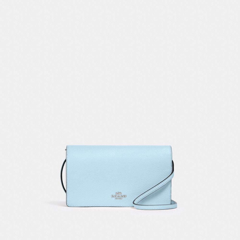 ANNA FOLDOVER CROSSBODY CLUTCH - 3037 - SV/WATERFALL