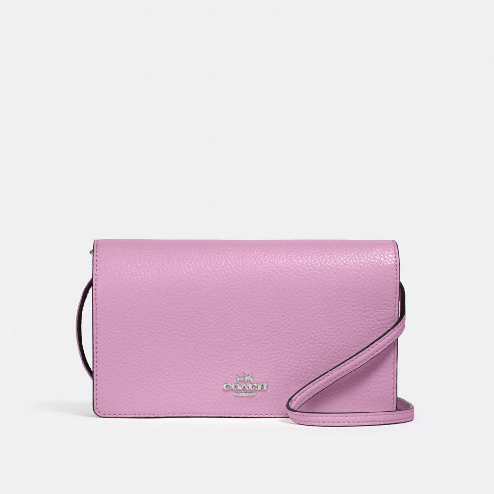 ANNA FOLDOVER CROSSBODY CLUTCH - 3037 - SV/VIOLET ORCHID