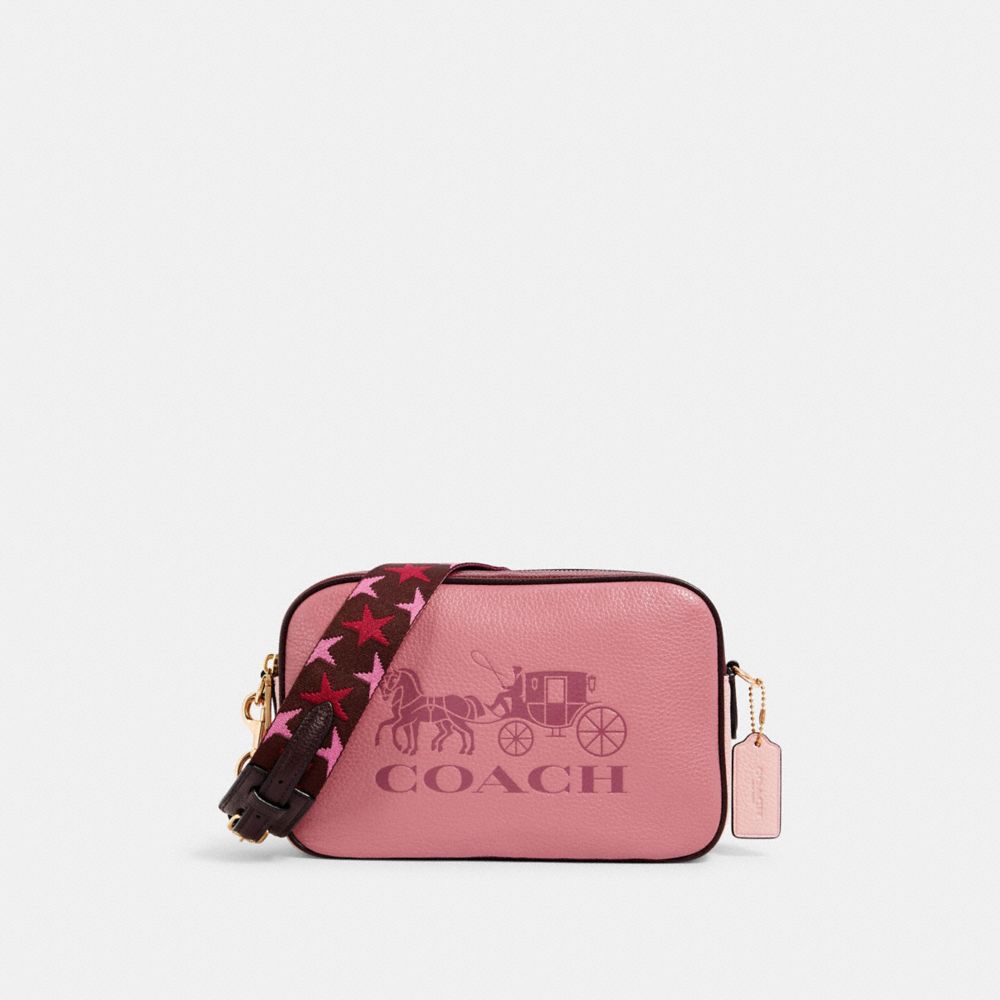 Coach Pink Leather Jes Colorblock Crossbody Bag Coach