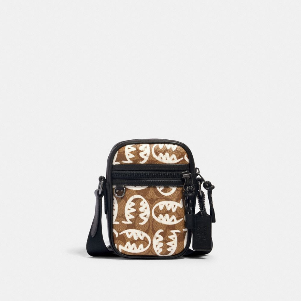 TERRAIN CROSSBODY IN SIGNATURE CANVAS WITH REXY BY GUANG YU - 3064 - QB/TAN CHALK