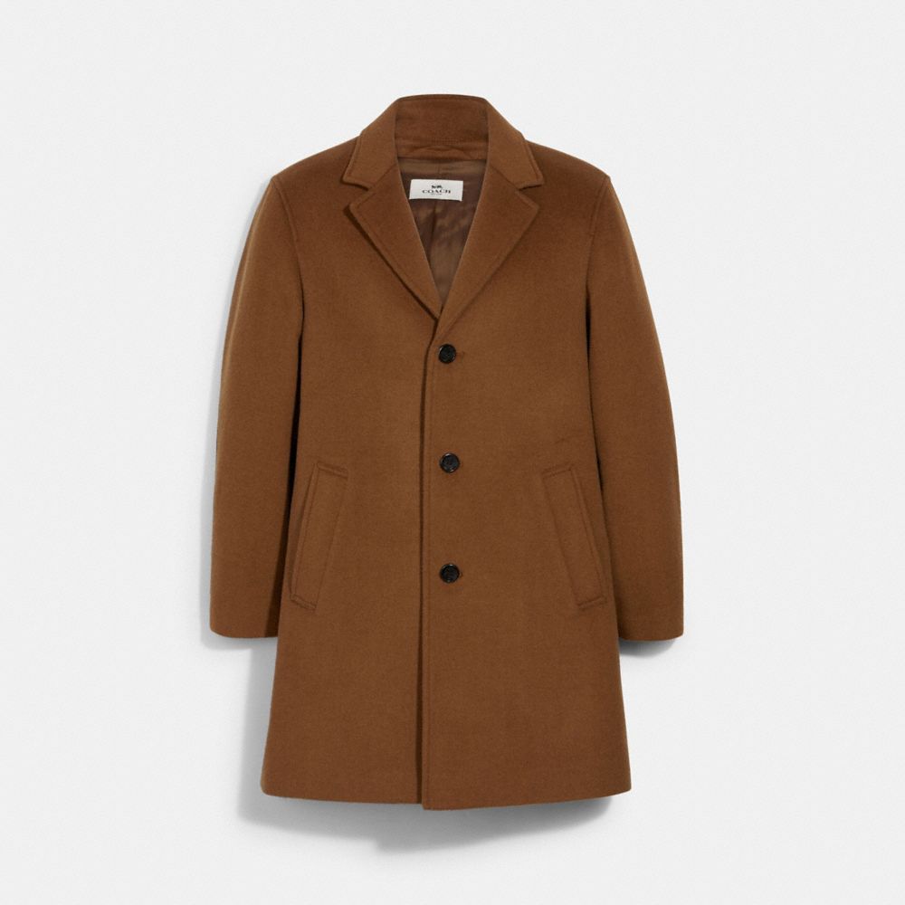 WOOL TOP COAT - 3087 - WALNUT