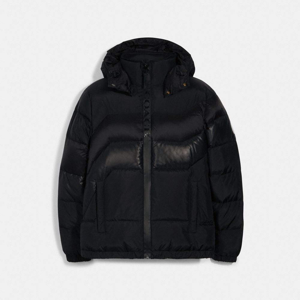 HOODED DOWN JACKET - 3094 - BLACK