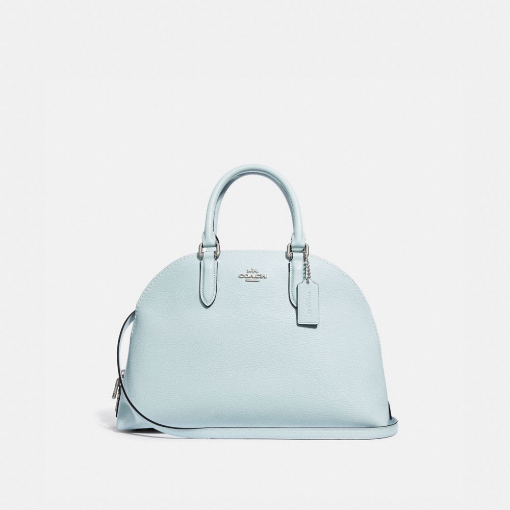 QUINN SATCHEL - SKY/SILVER - COACH 30951