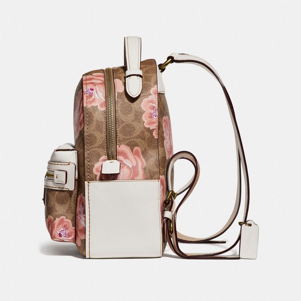 coach campus backpack 23 in signature rose print