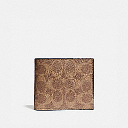 3-IN-1 WALLET IN SIGNATURE CANVAS - 31213 - KHAKI