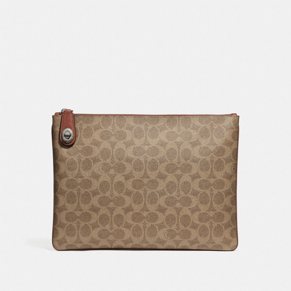 Pouch In Signature Canvas - 31250 - KHAKI