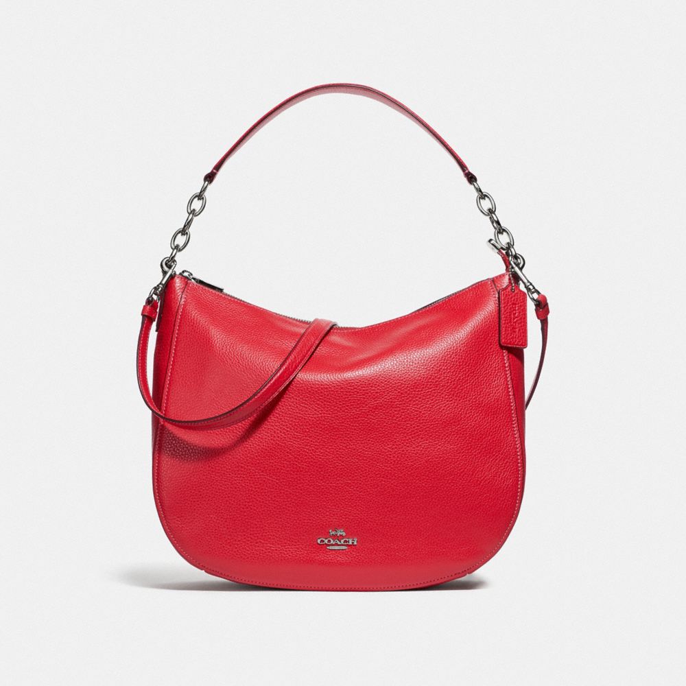 ELLE HOBO - 31399 - SV/BRIGHT RED